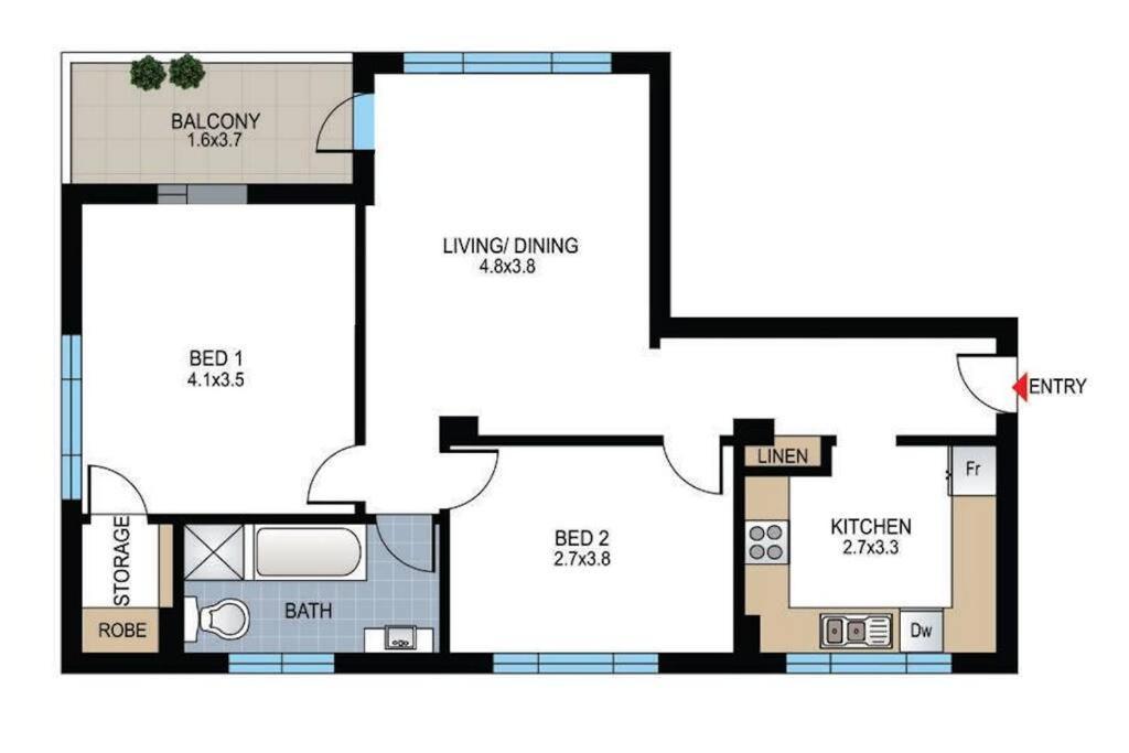 Spacious & Bright With Ocean Views Balcony Apartment Sydney